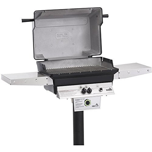 PGS T-Series T40NG 26 Inch Natural Gas Outdoor Patio Gas Grill Head with Timer - 20 x 27 x 17 in. - Black Color